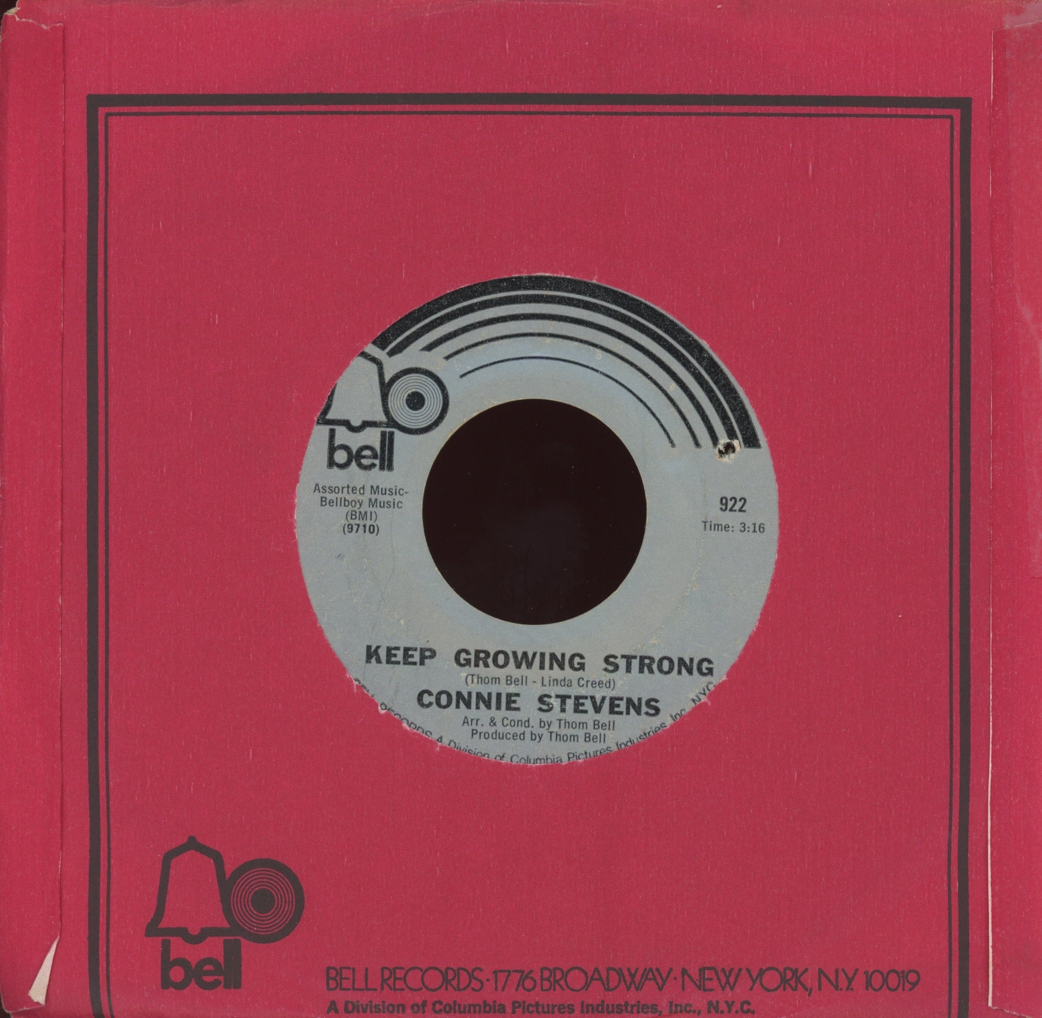 Connie Stevens - Tick-Tock on Bell Northern Soul 45