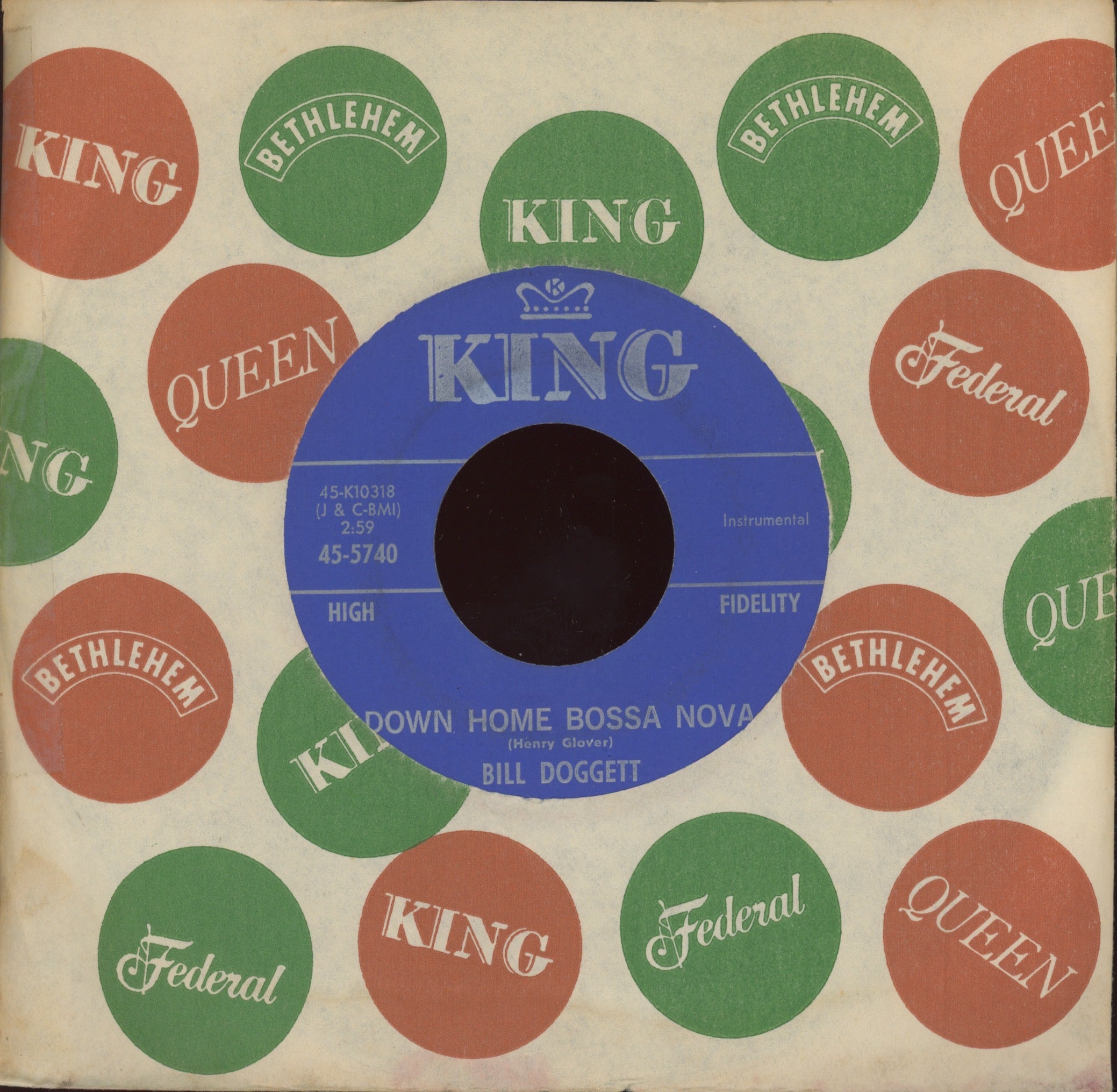 Bill Doggett - Down Home Bossa Nova on King R&B Latin Mod Soul 45
