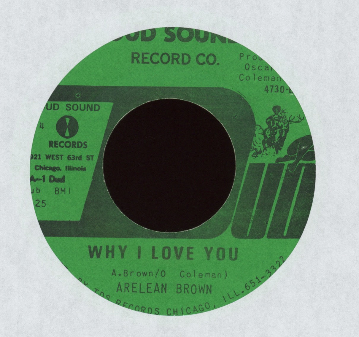 Arelean Brown - I Am A Streaker / Why I Love You on Dud Sound Records Blues 45
