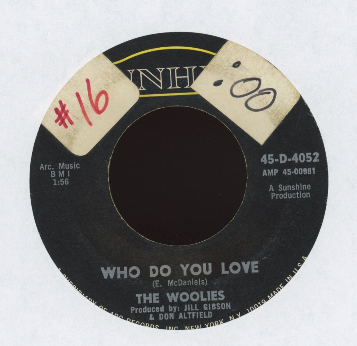 The Woolies - Who Do You Love on Dunhill Garage 45
