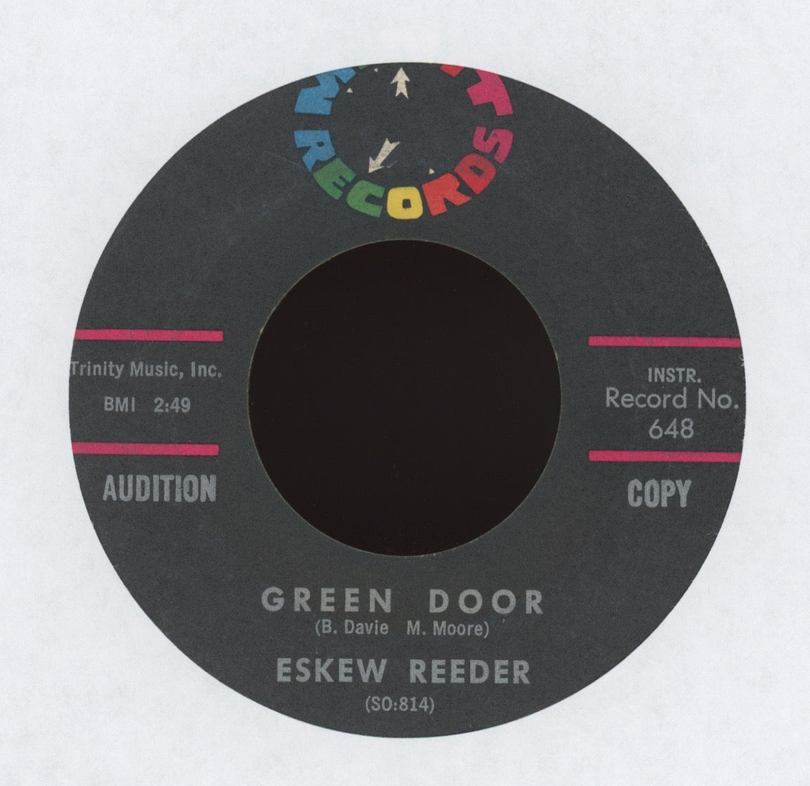 Eskew Reeder - Green Door on Minit R&B Mod Soul 45