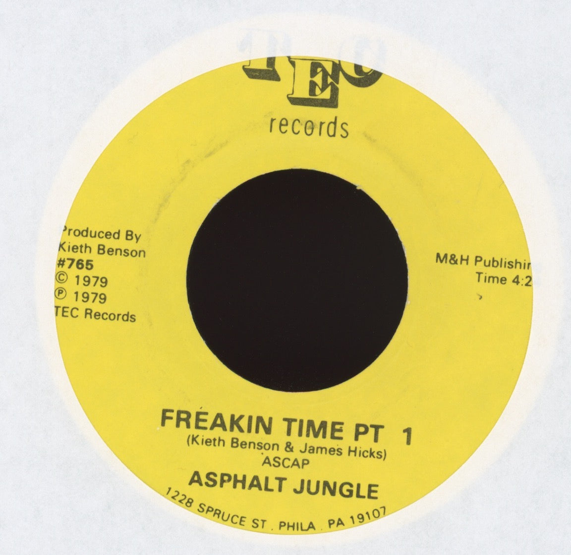 Asphalt Jungle - Freakin' Time on TEC Funk 45