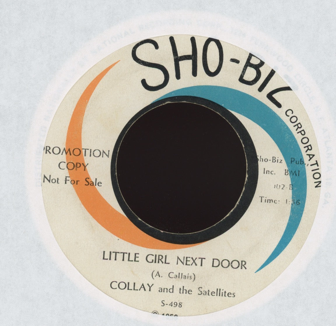 Collay And The Satellites - Last Chance on Sho-Biz Promo R&B Doo Wop 45