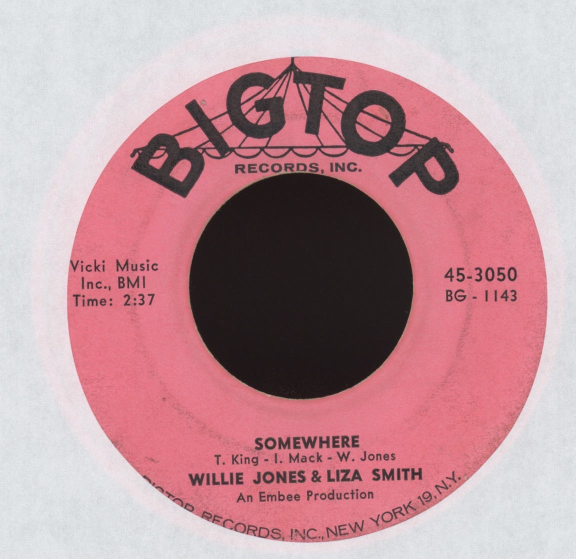 Willie Jones - Mary on Bigtop Northern Soul 45