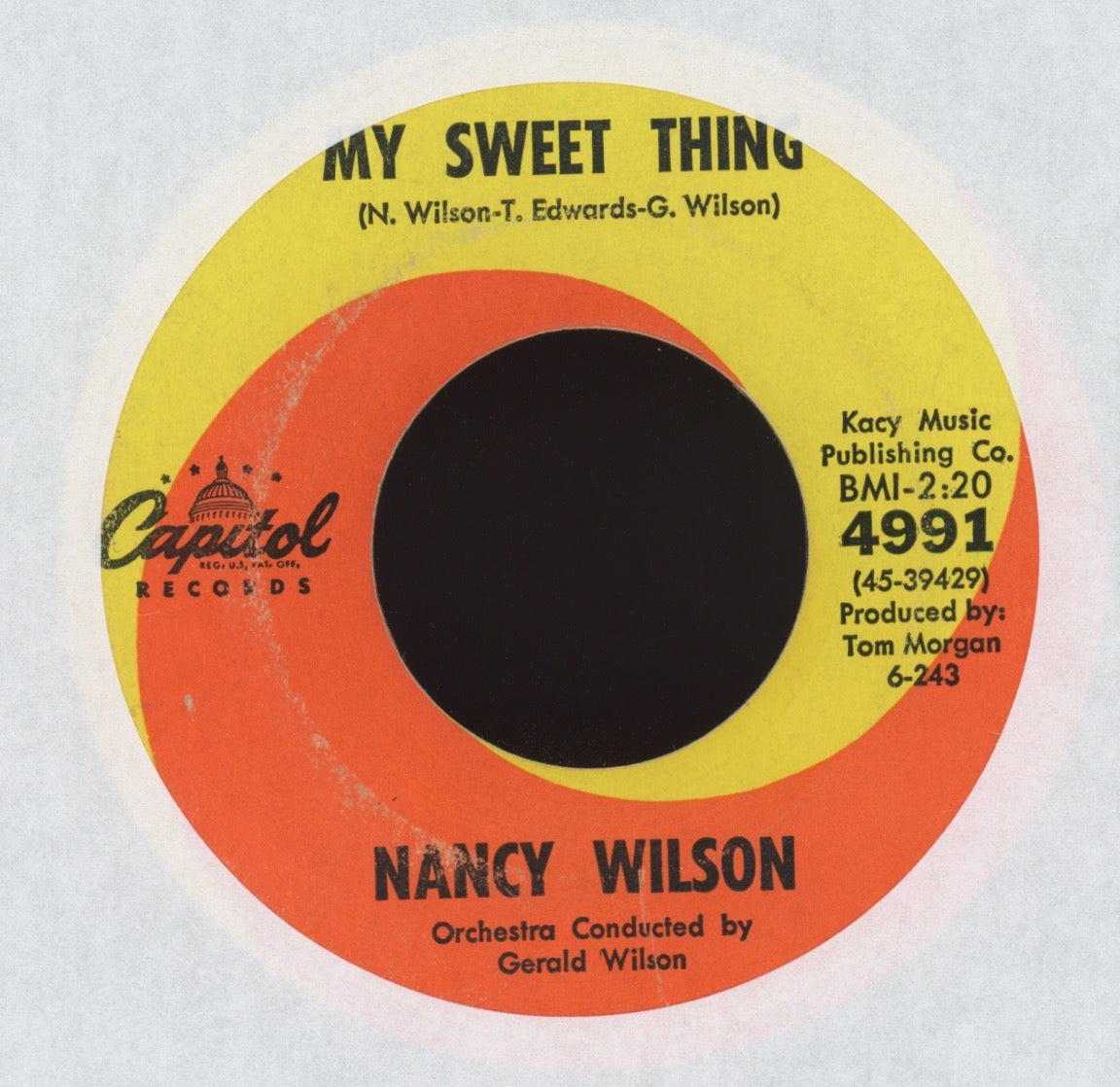 Nancy Wilson - My Sweet Thing on Capitol Mod Funk 45