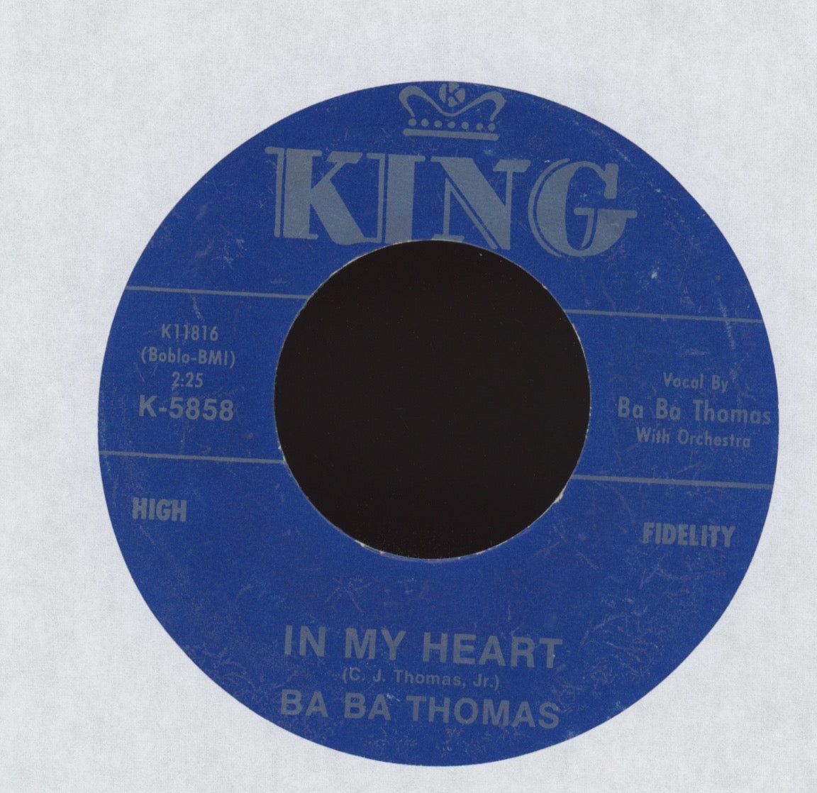 Ba Ba Thomas - (Why Don't You) Leave It Alone on King R&B Rocker 45 Reissue