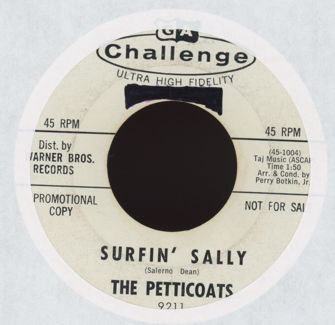 The Petticoats - Surfin' Sally on Challenge Promo Surf 45