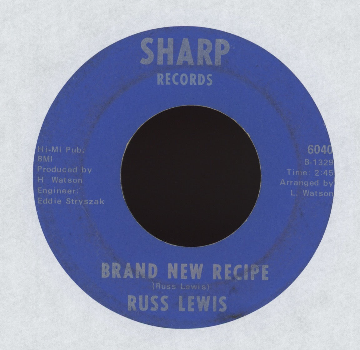 Russ Lewis - Brand New Recipe on Sharp Funk 45