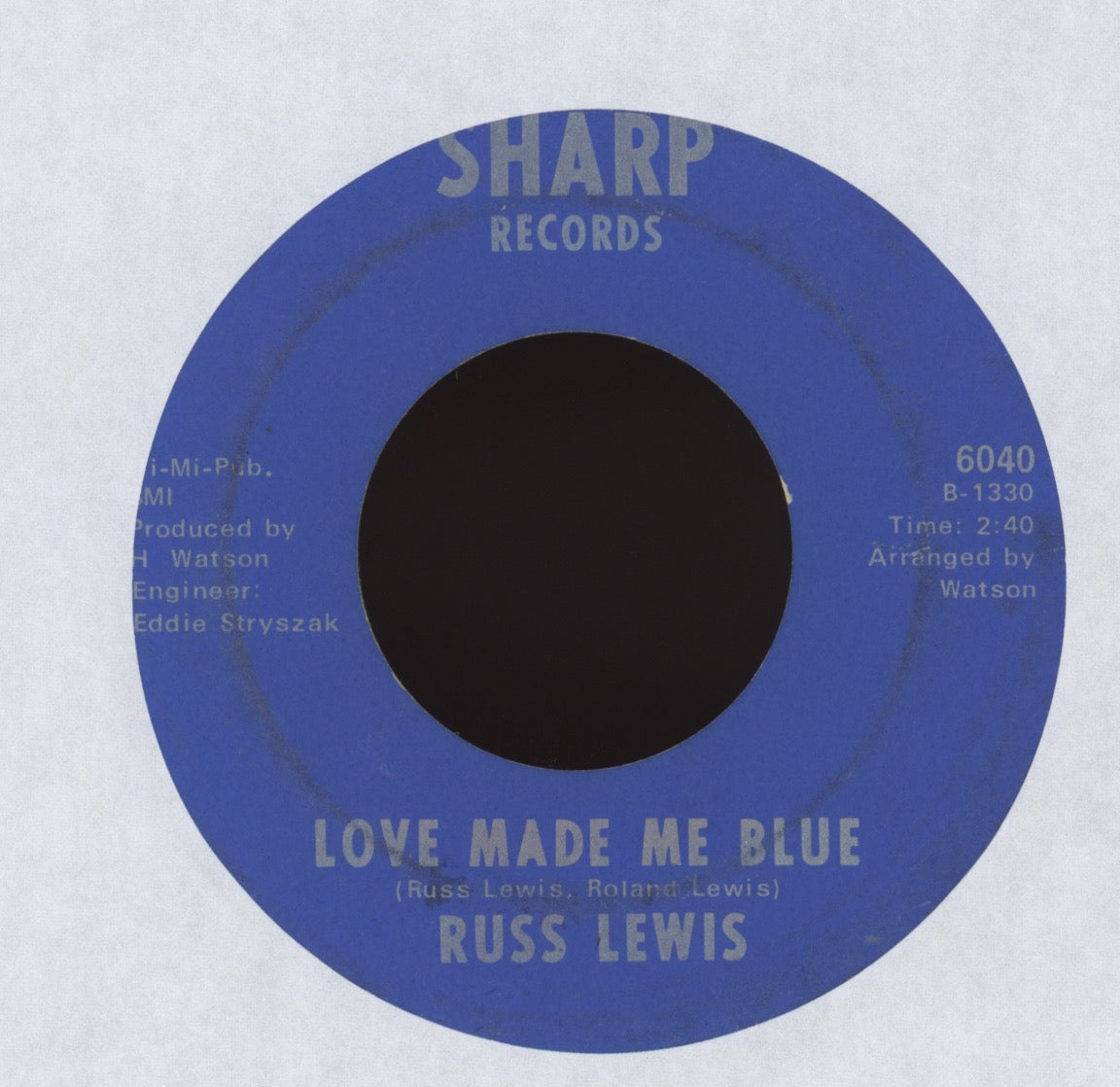 Russ Lewis - Brand New Recipe on Sharp Funk 45