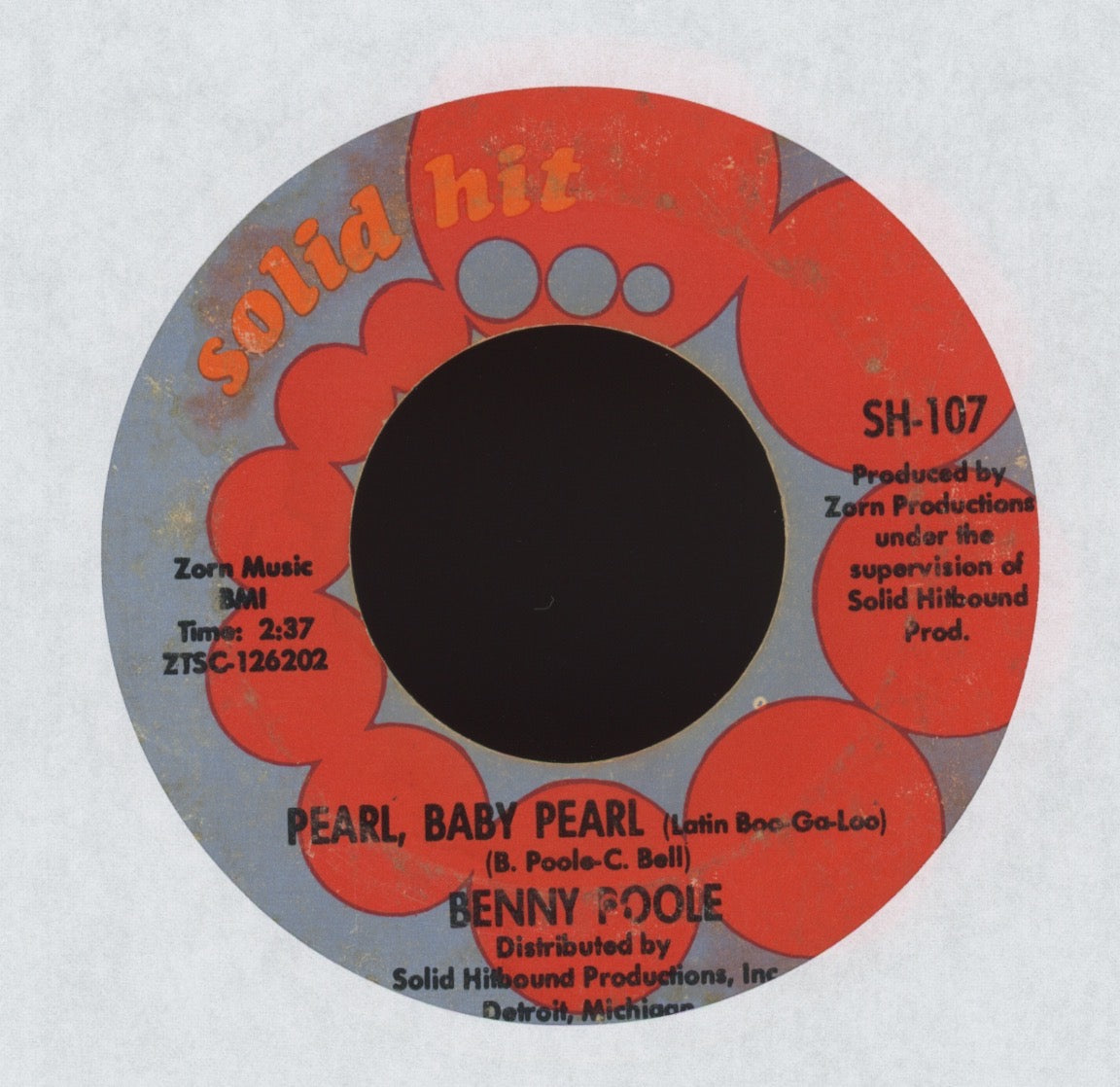 Benny Poole - Pearl, Baby Pearl (Latin Boo-Ga-Loo) on Solid Hit Latin Mod Soul 45