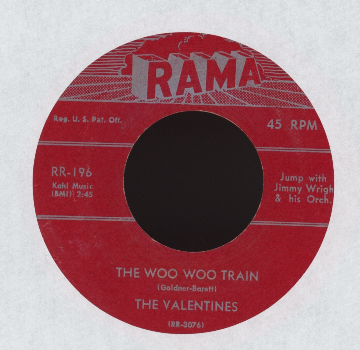 The Valentines - The Woo Woo Train on Rama R&B Doo Wop 45