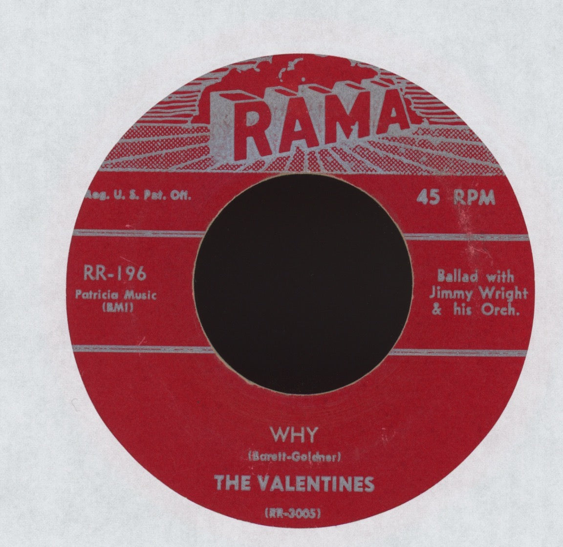 The Valentines - The Woo Woo Train on Rama R&B Doo Wop 45
