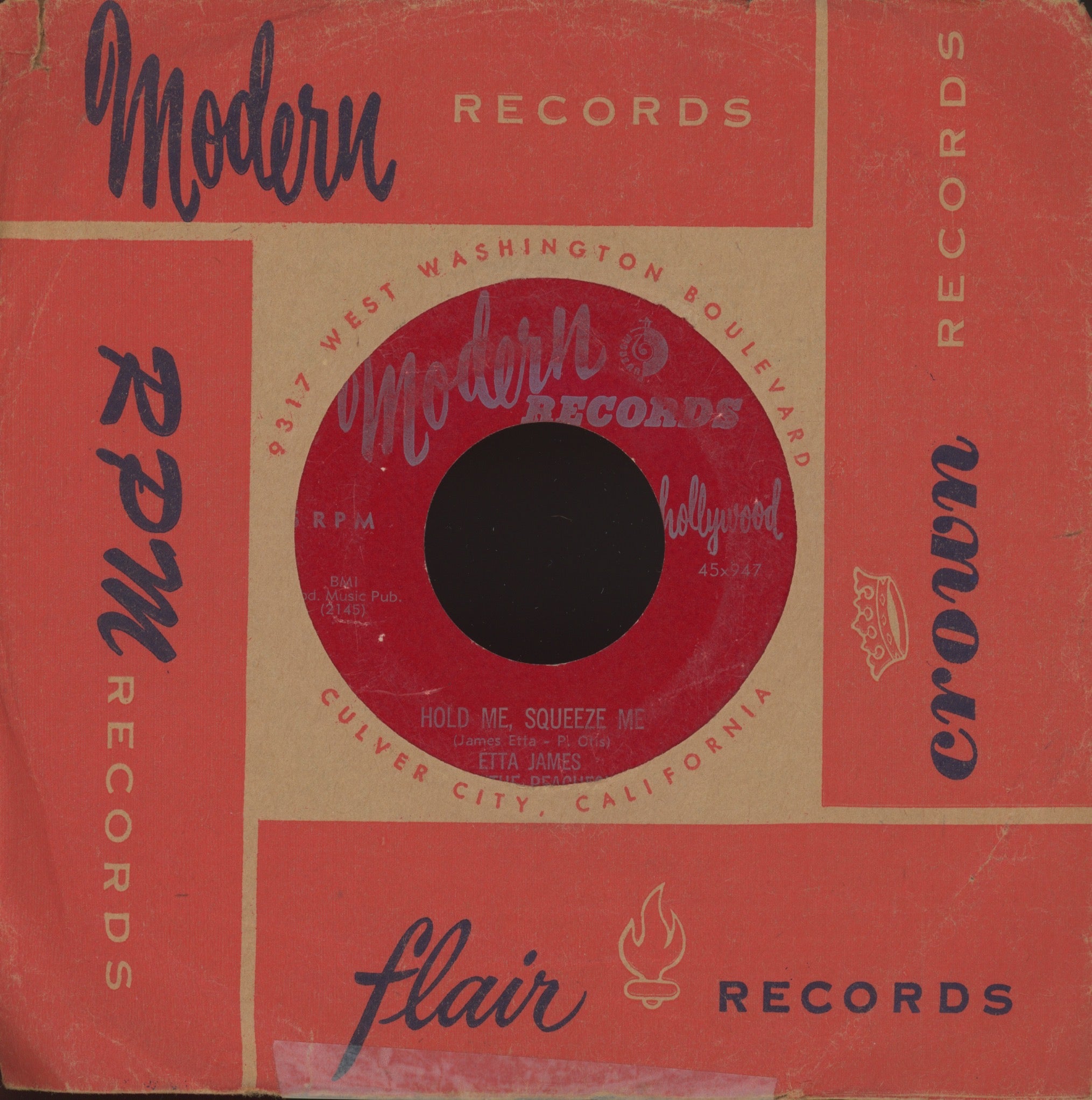 Etta James And The Peaches - The Wallflower on Modern R&B 45