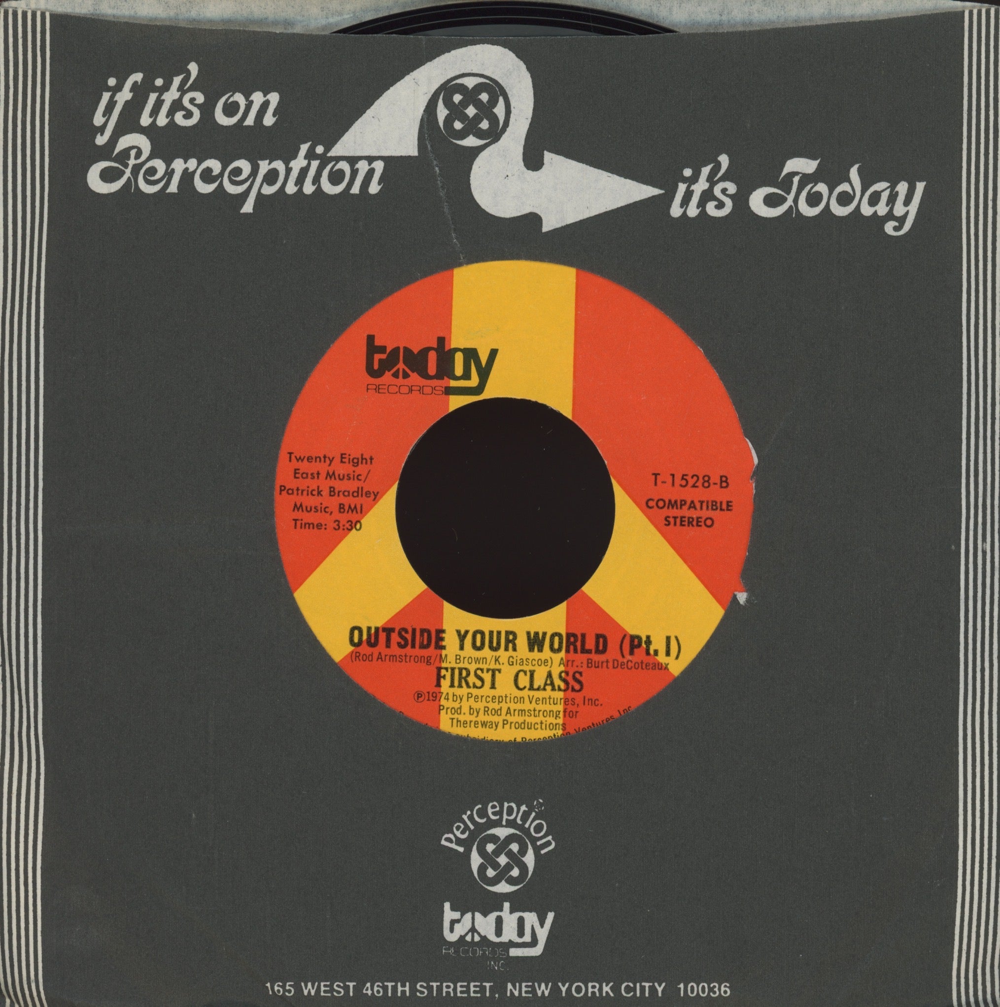 First Class - What About Me on Today Sweet Soul 45