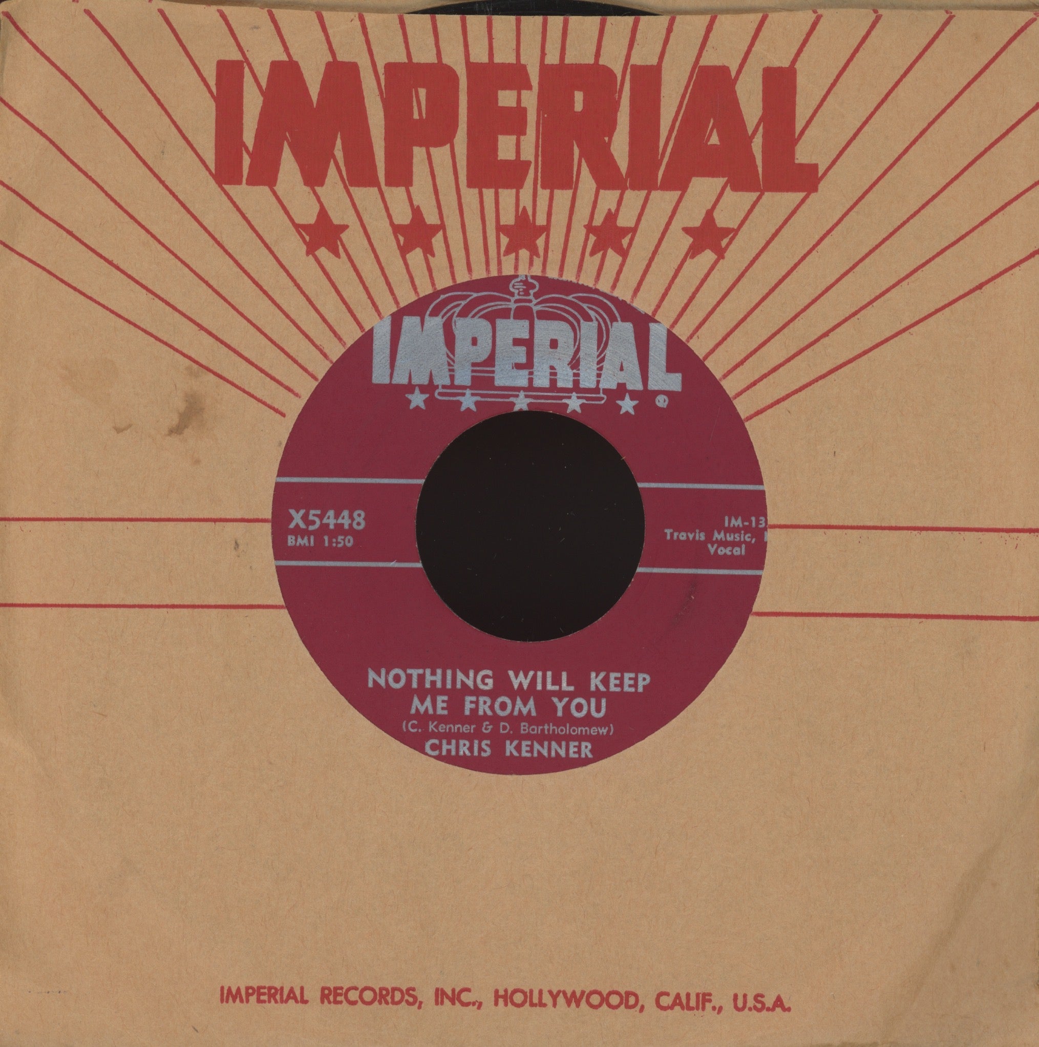 Chris Kenner - Sick And Tired on Imperial R&B Rocker 45