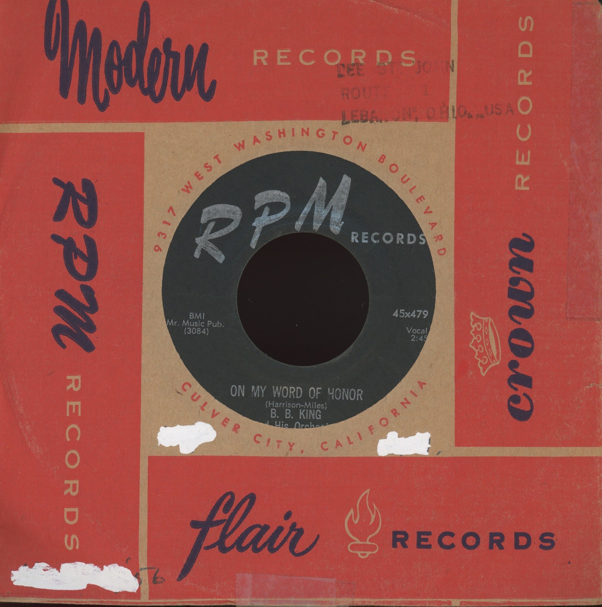 B.B. King Orchestra - Bim Bam on RPM R&B Rocker 45