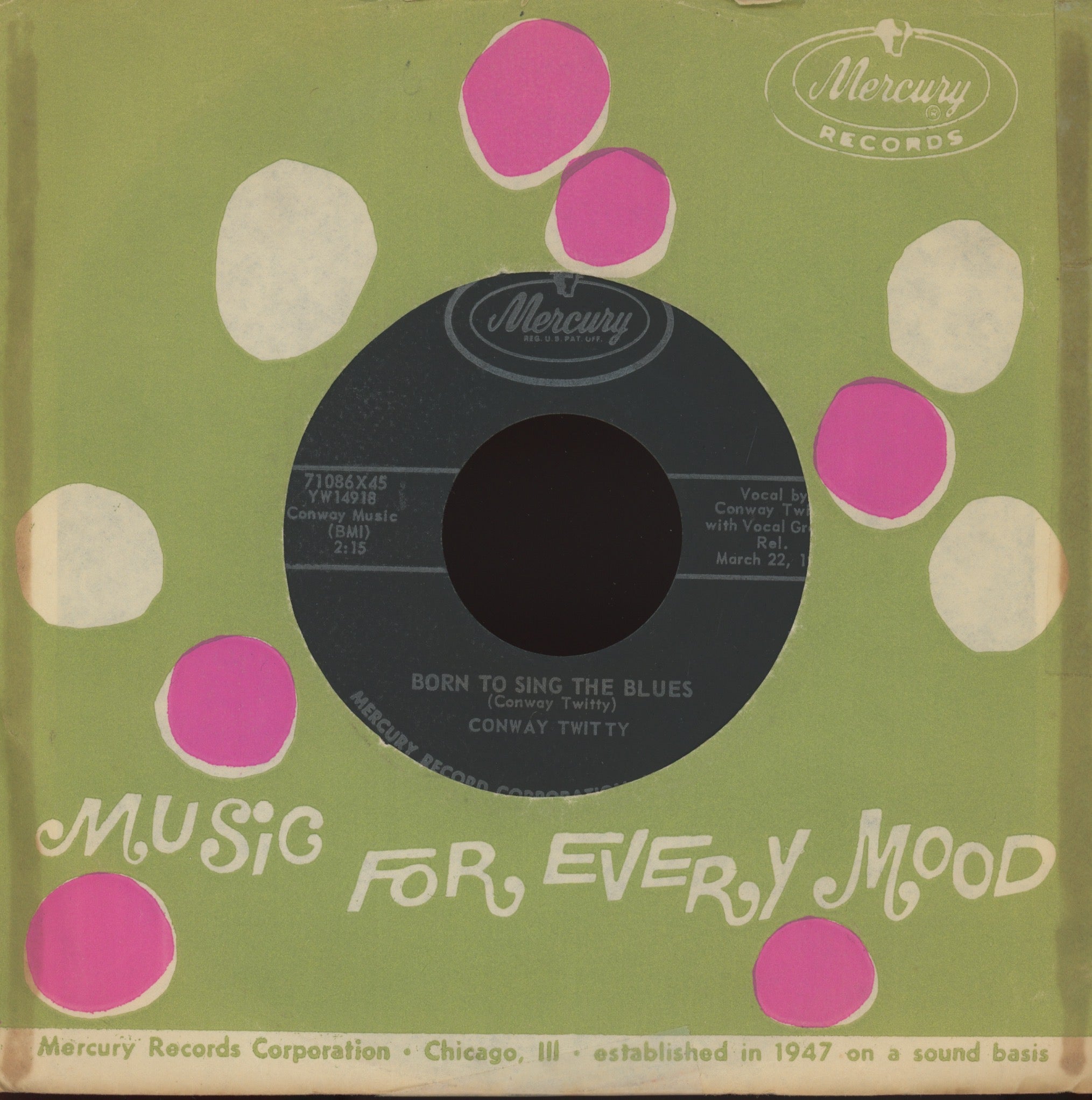 Conway Twitty - I Need Your Lovin' on Mercury Rockabilly 45