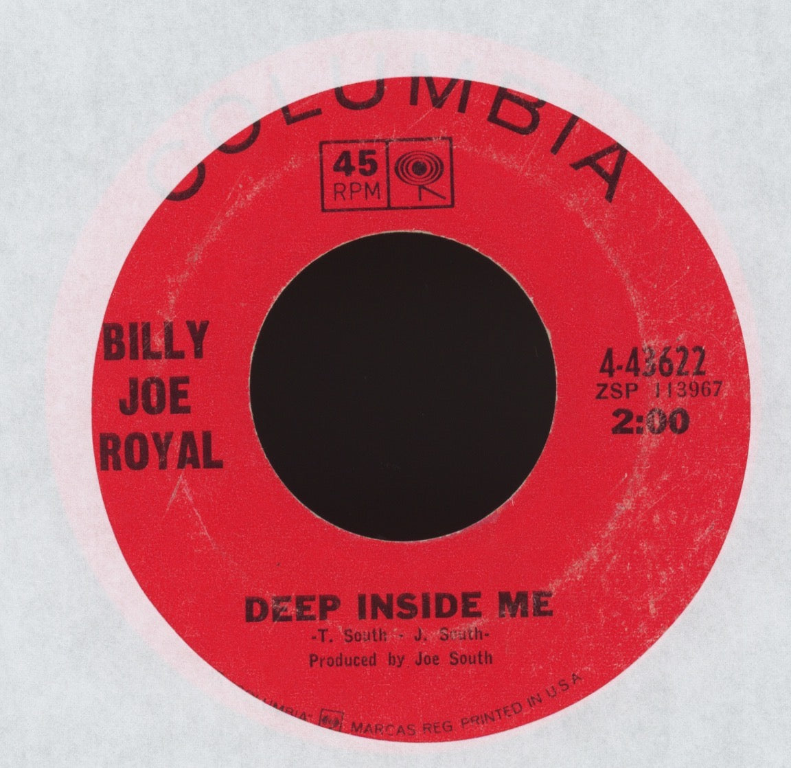 Billy Joe Royal - Heart's Desire on Columbia Northern Soul 45