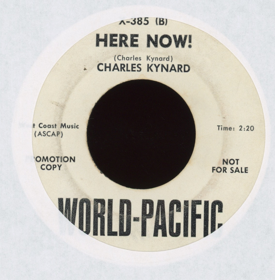 Charles Kynard - Where It's At on World Pacific Promo Soul Jazz 45