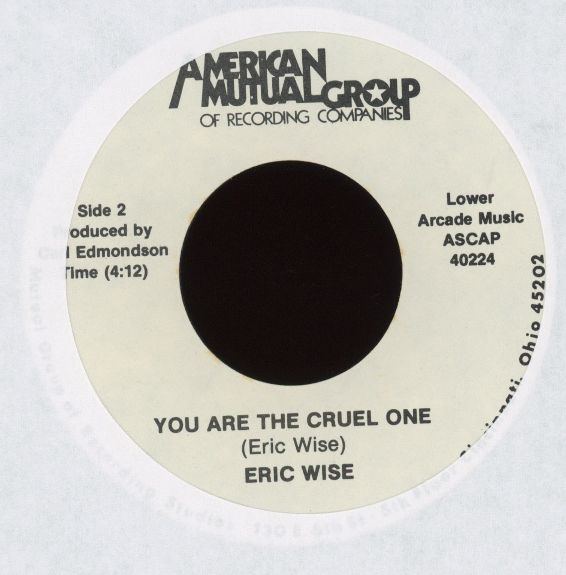 Eric Wise - Out Of The Cold on American Mutual Group Soul Jazz Funk 45