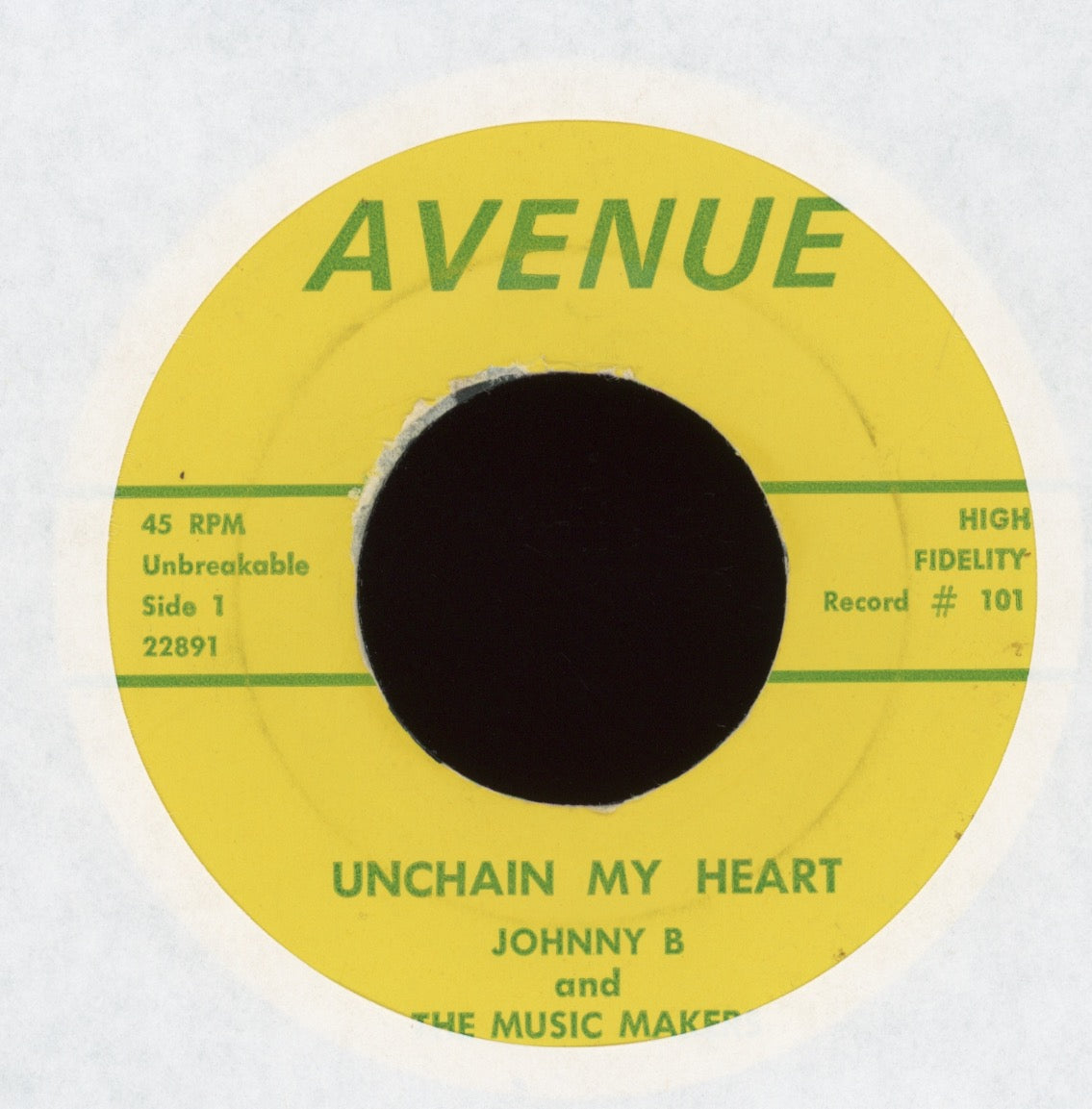 Johnny B & The Music Makers - Unchain My Heart on Avenue Mod Soul Funk 45