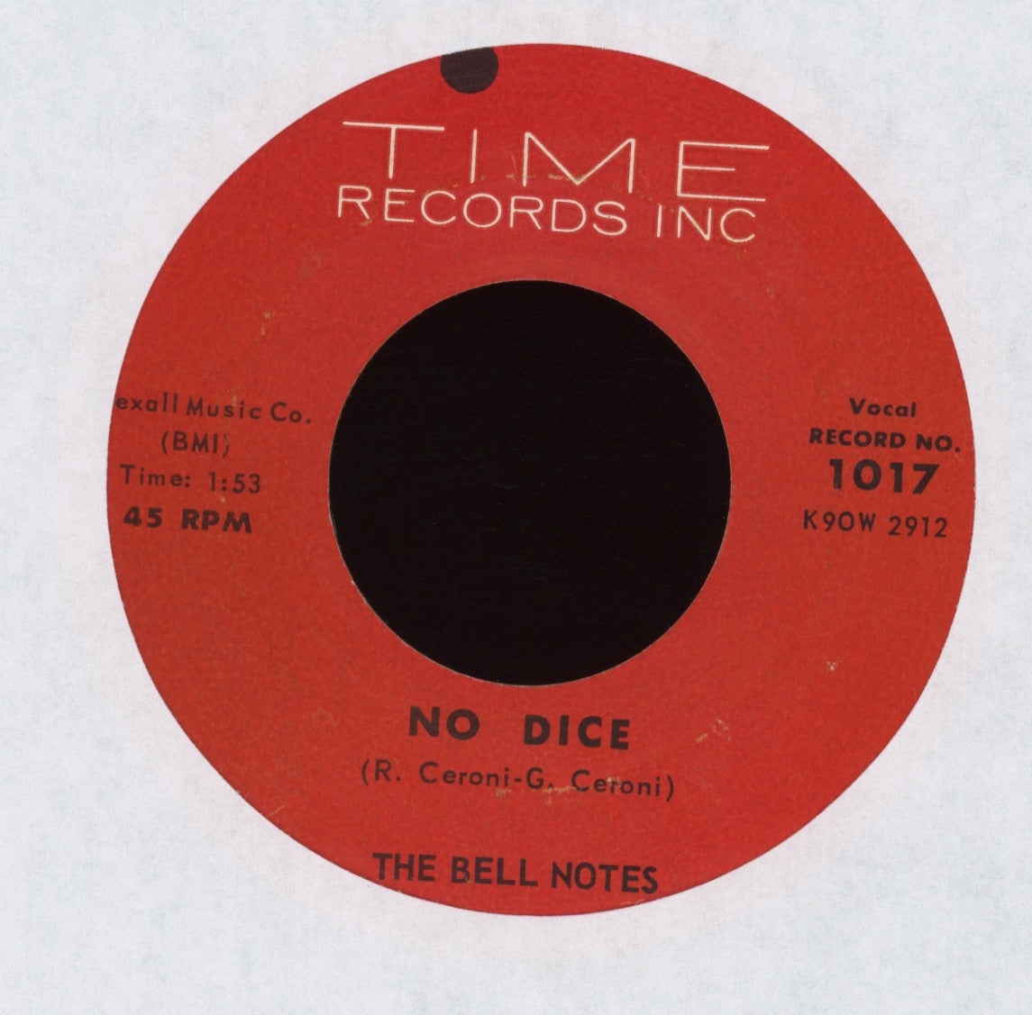 The Bell Notes - White Buckskin Sneakers And Checkerboard Socks on Time Teen Rocker 45
