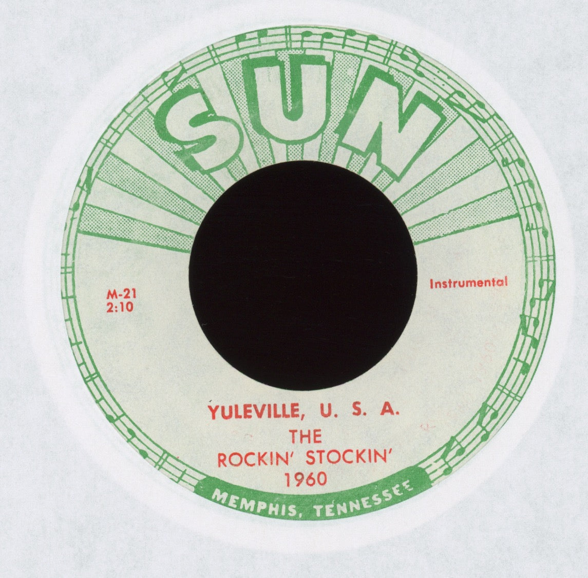 The Rockin' Stockin - Rockin' - Lang - Syne / Yuleville, U.S.A. on Sun Holiday Rockabilly 45