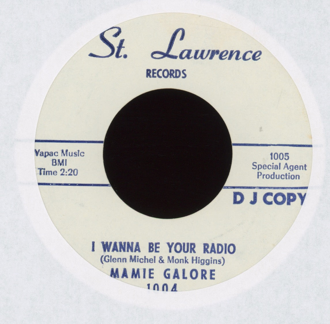 Mamie Galore - Special Agent 34-24-38 on St. Lawrence Promo Northern Soul 45