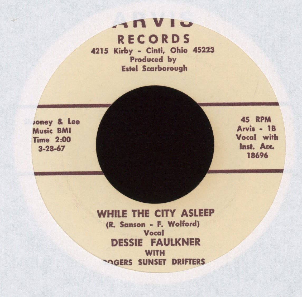 Dessie Faulkner - You Can't Stop A Heart From Lovin' on Arvis Ohio Country 45