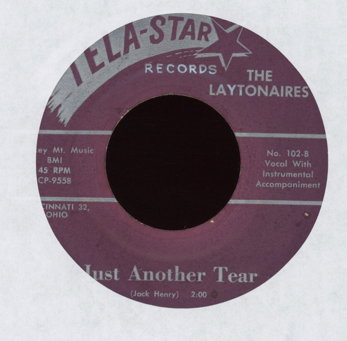 The Laytonaires - Another Night Alone on Tela-Star Country Weeper 45