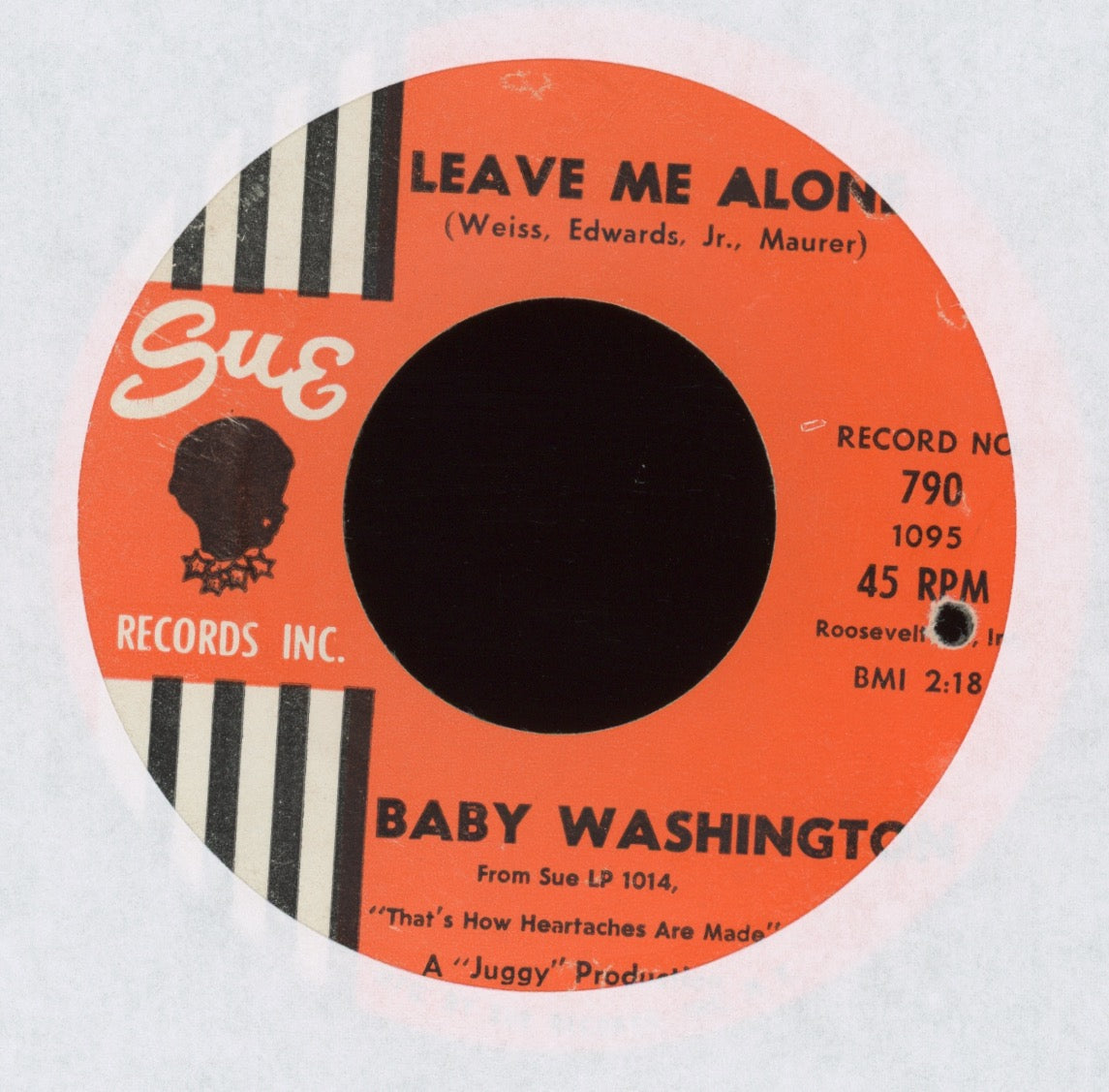 Baby Washington - Leave Me Alone on Sue Northern Soul 45