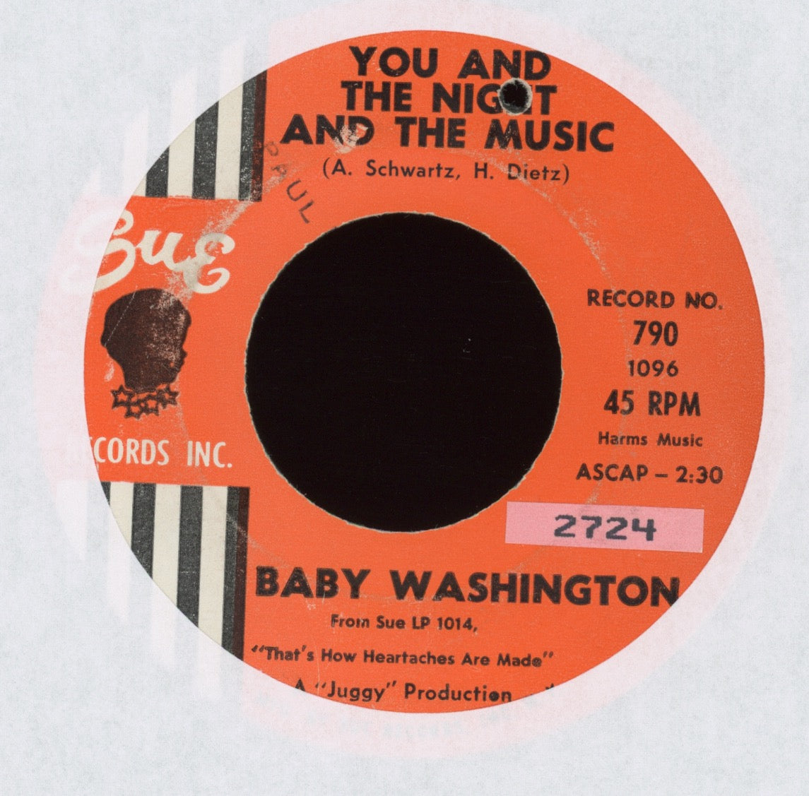 Baby Washington - Leave Me Alone on Sue Northern Soul 45