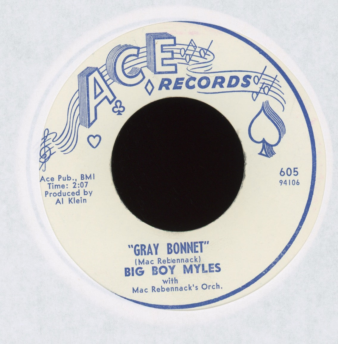 Big Boy Myles - New Orleans on Ace R&B 45