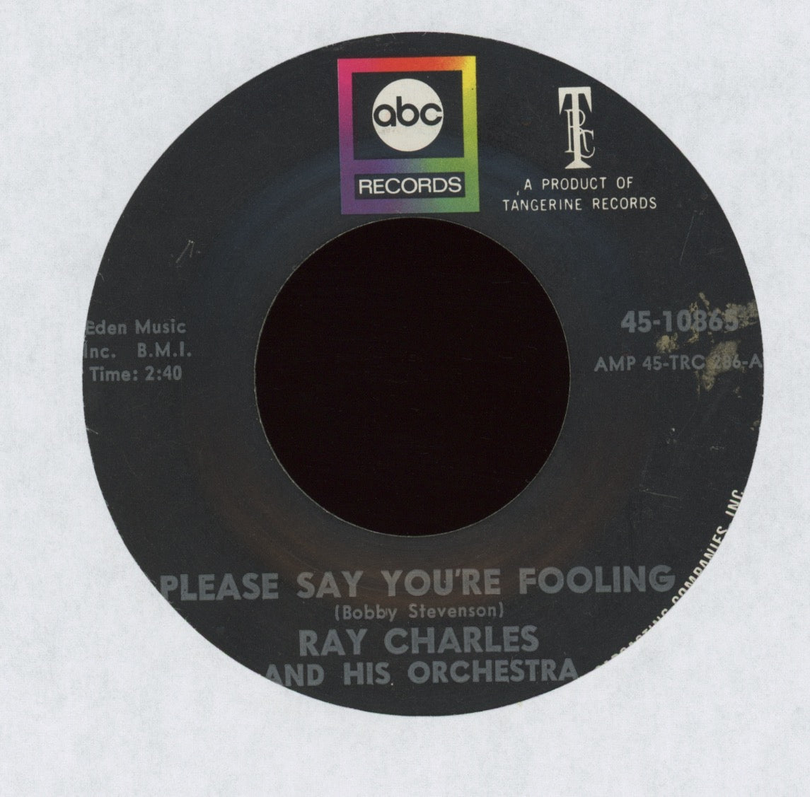 Ray Charles And His Orchestra - I Don't Need No Doctor on ABC R&B Northern Soul 45