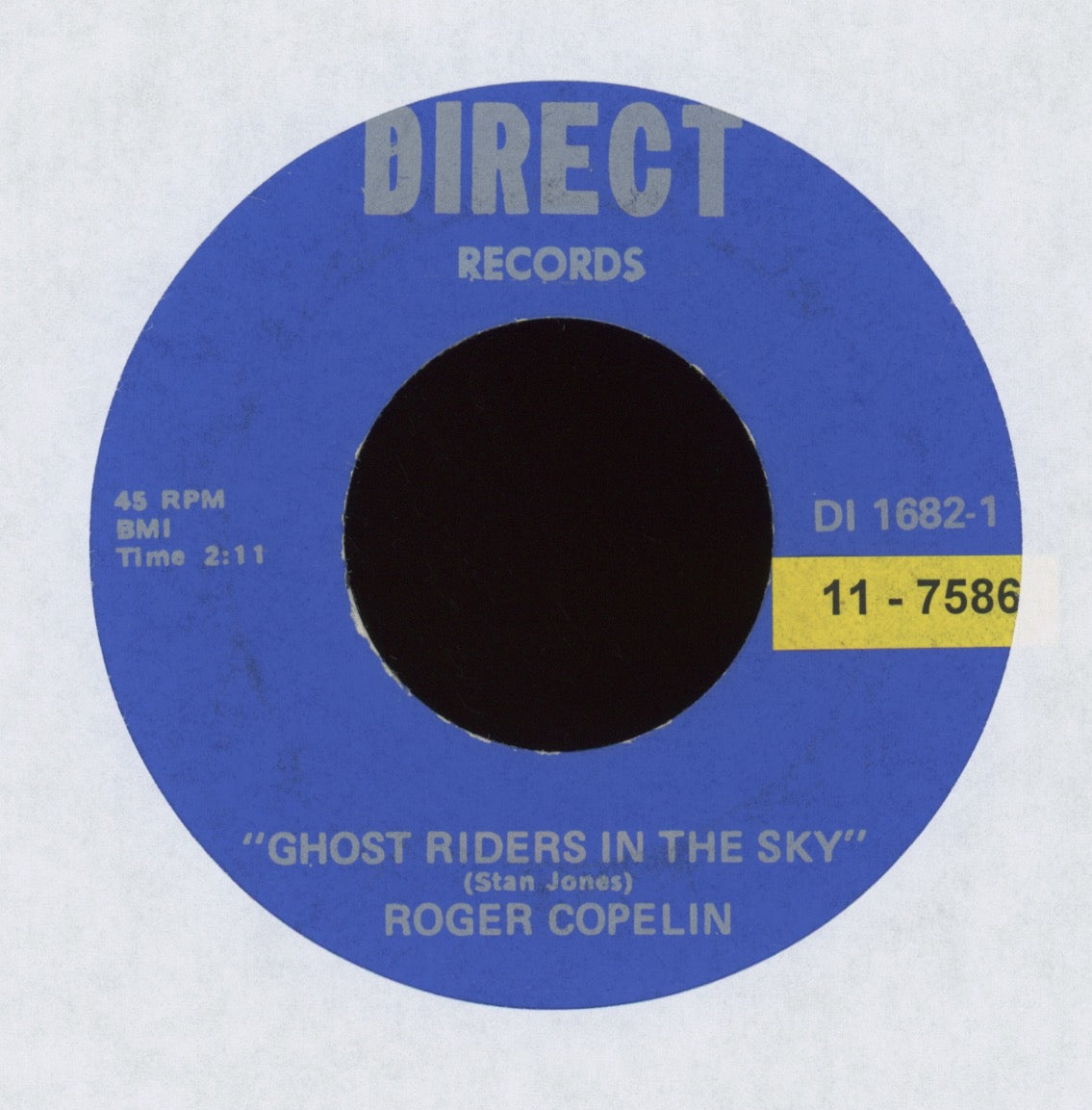 Roger Copelin - Ghost Riders In The Sky on Direct Lo Fi Country Psych Instro 45