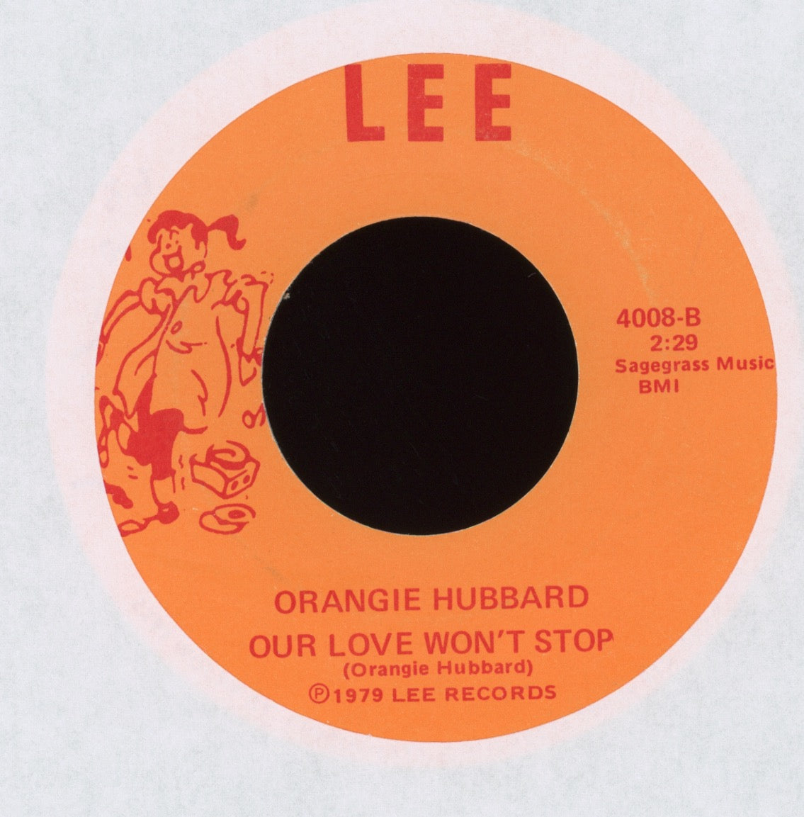 Orangie Ray Hubbard - Just Moved In on Lee Rockabilly 45