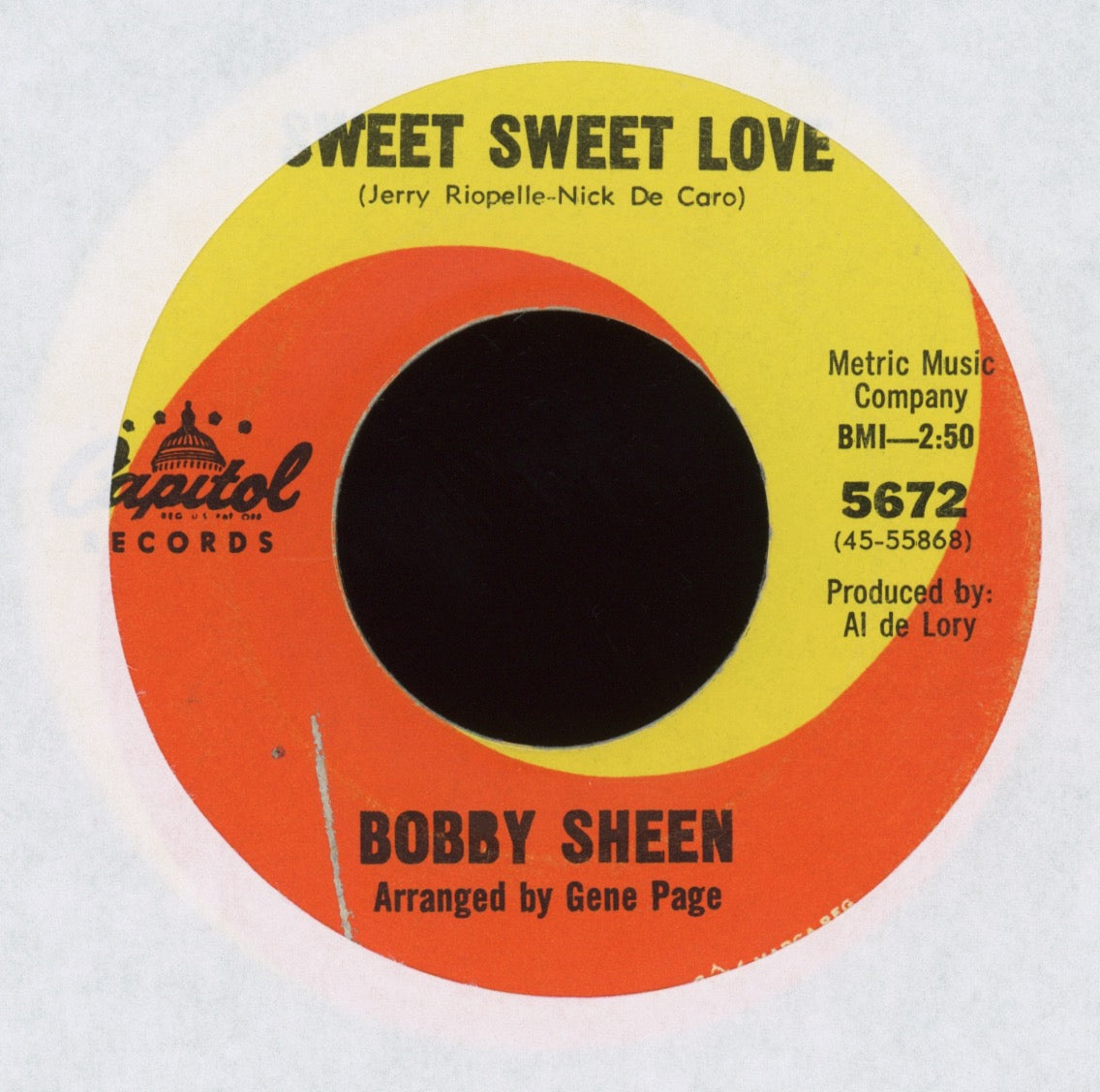 Bobby Sheen - Dr. Love on Capitol Northern Soul 45