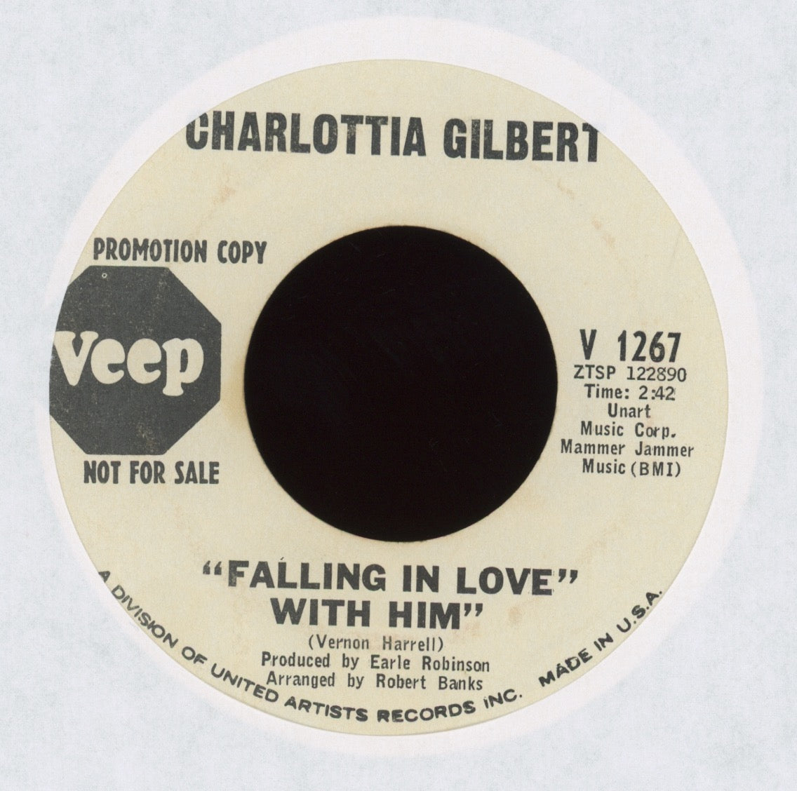 Charlottia Gilbert - Falling In Love With Him on Veep Promo Sweet Soul 45