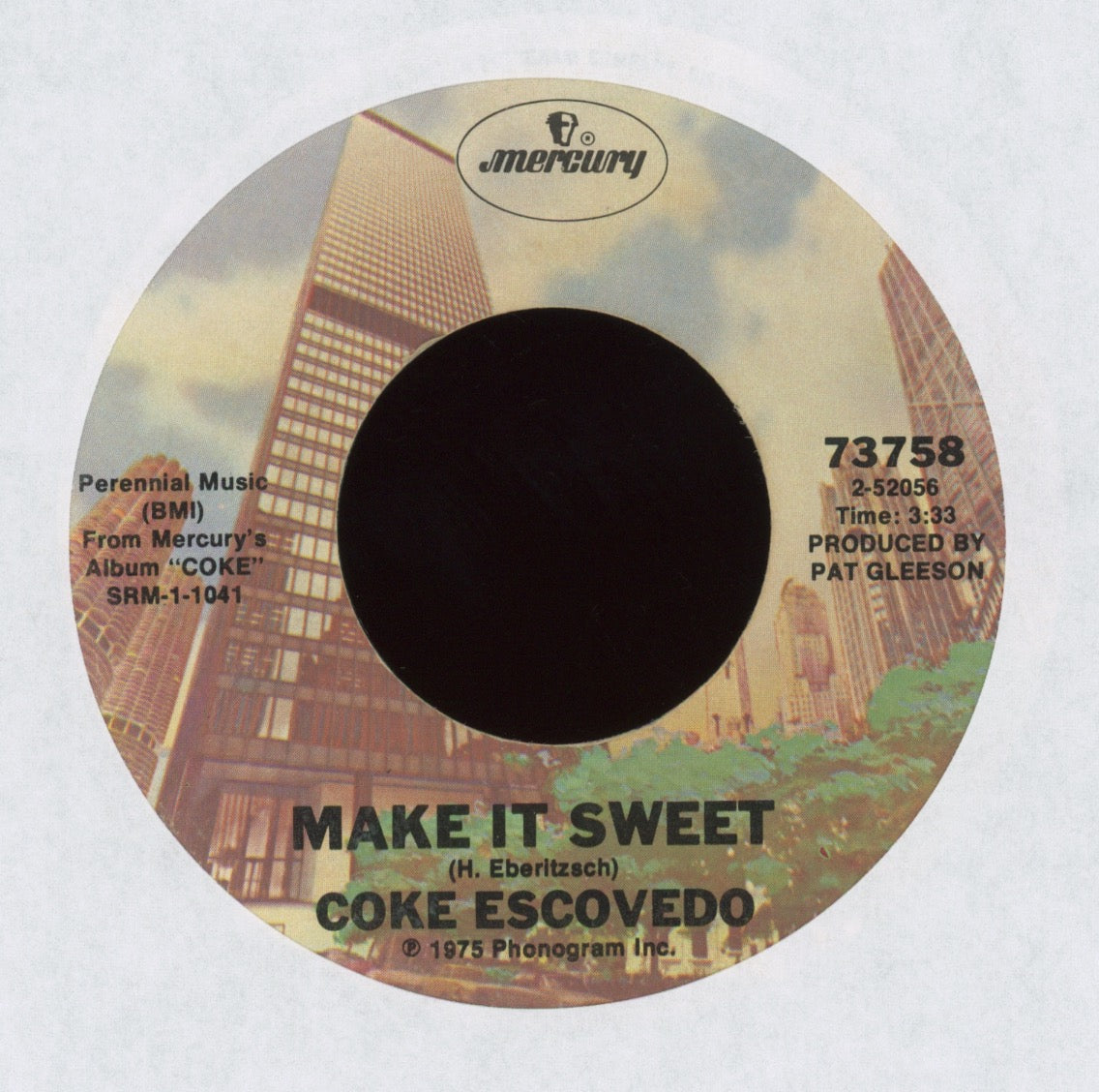 Coke Escovedo - Make It Sweet on Mercury 70s Soul 45