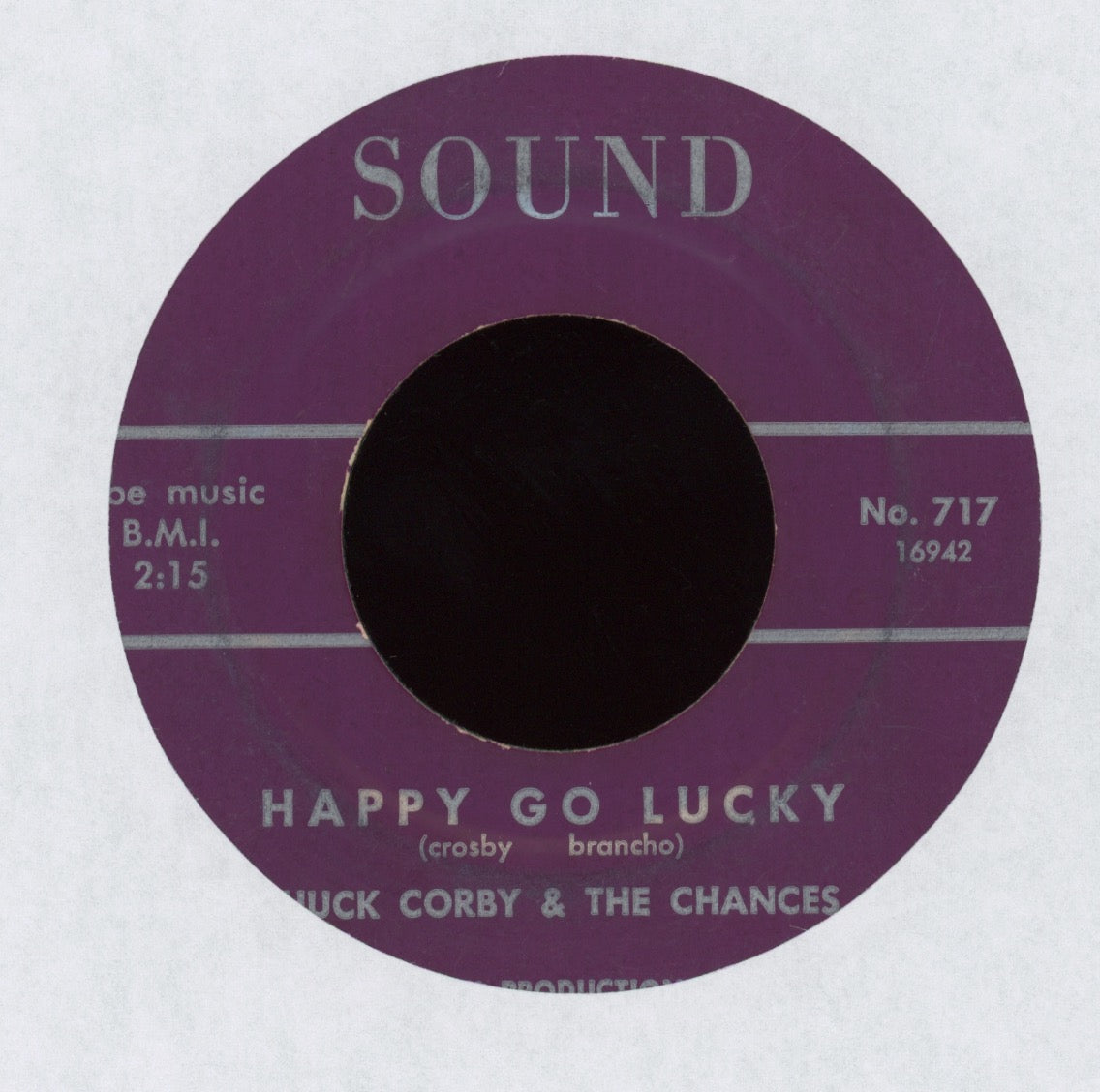 Chuck Corby & The Chances - Man Loves Two on Sound Northern Soul 45