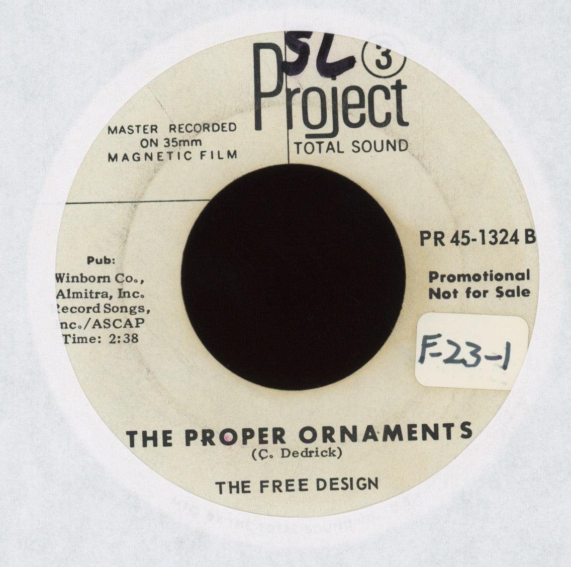 The Free Design - Kites Are Fun on Project 3 Promo Pop Psych 45