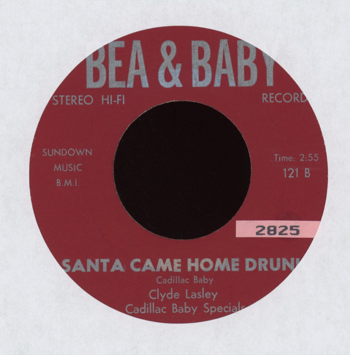 Clyde Lasley / Lee Jackson - Santa Came Home Drunk / Christmas Song on Bea & Baby Holiday R&B 45