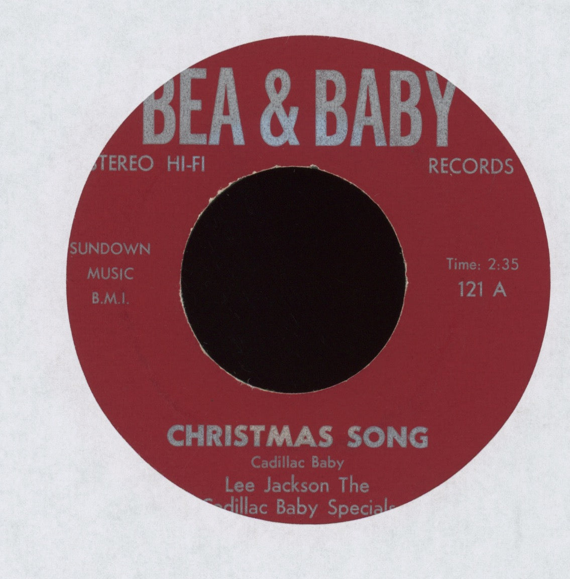 Clyde Lasley / Lee Jackson - Santa Came Home Drunk / Christmas Song on Bea & Baby Holiday R&B 45