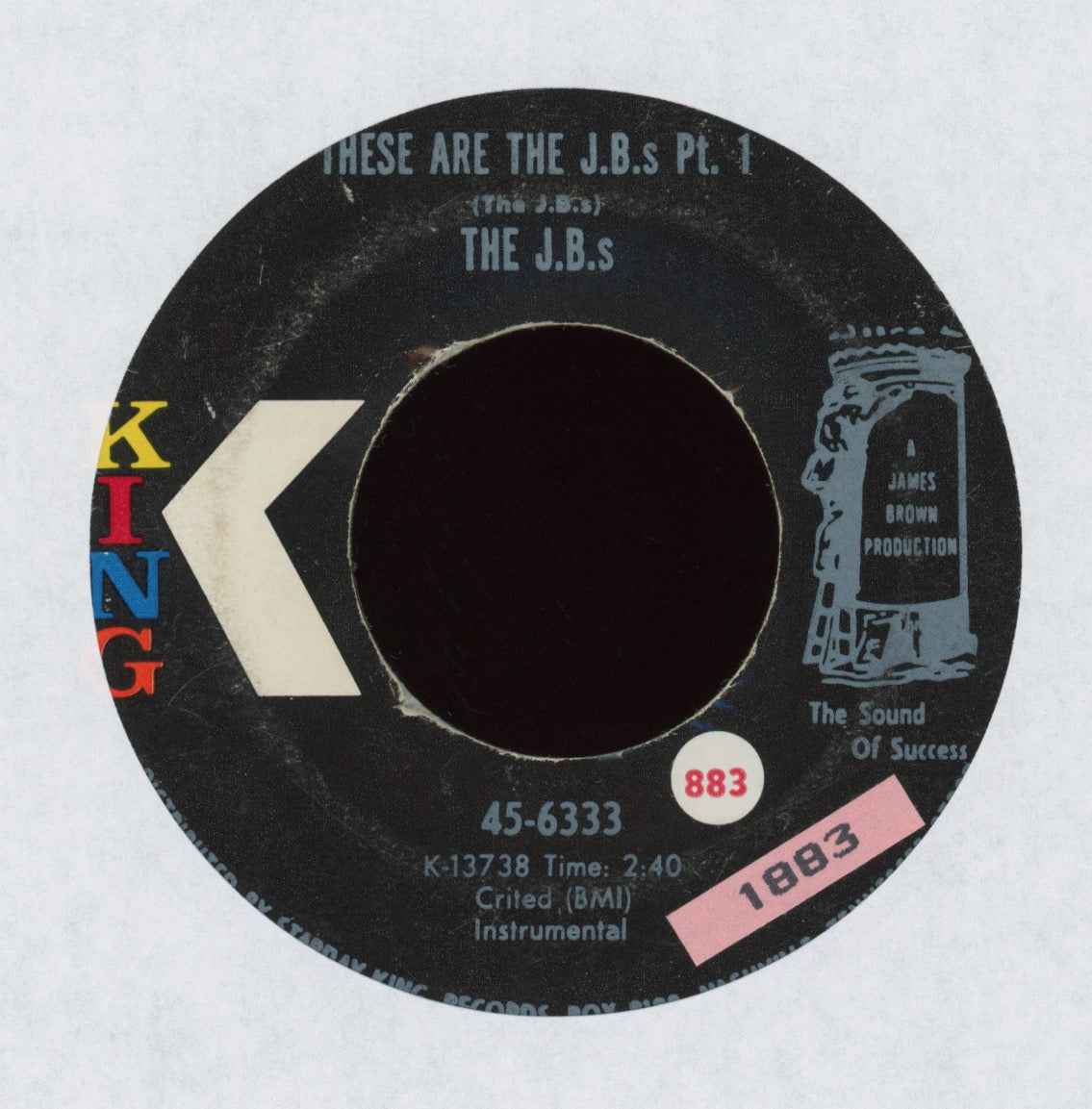 The J.B.'s - These Are The J.B.s on King Funk 45