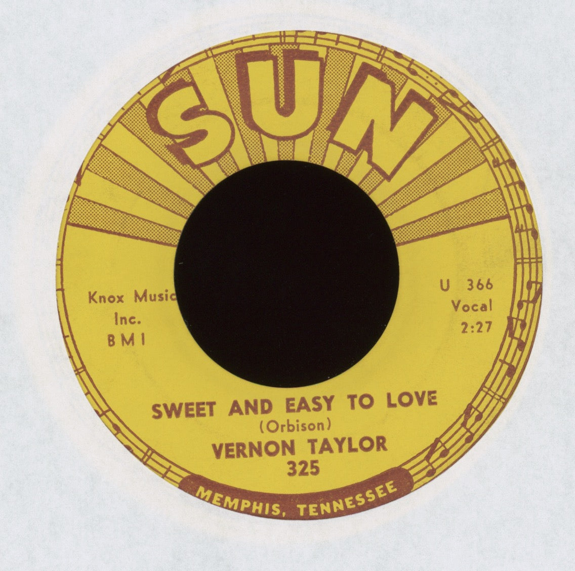 Vernon Taylor - Mystery Train on Sun Rockabilly 45