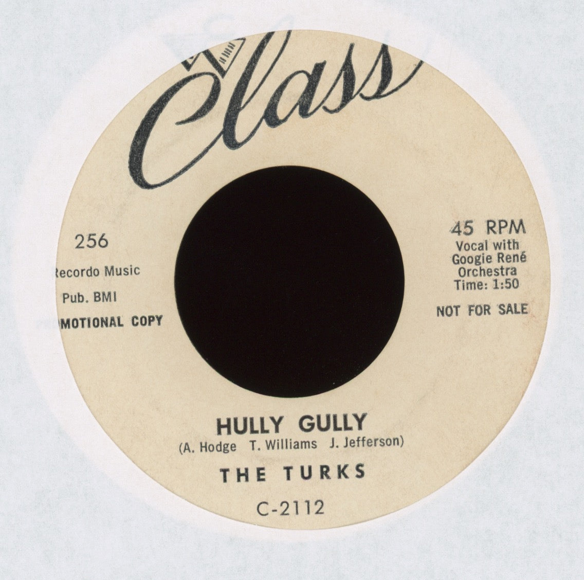 The Turks - Rockville U.S.A. on Class Promo R&B Rocker 45