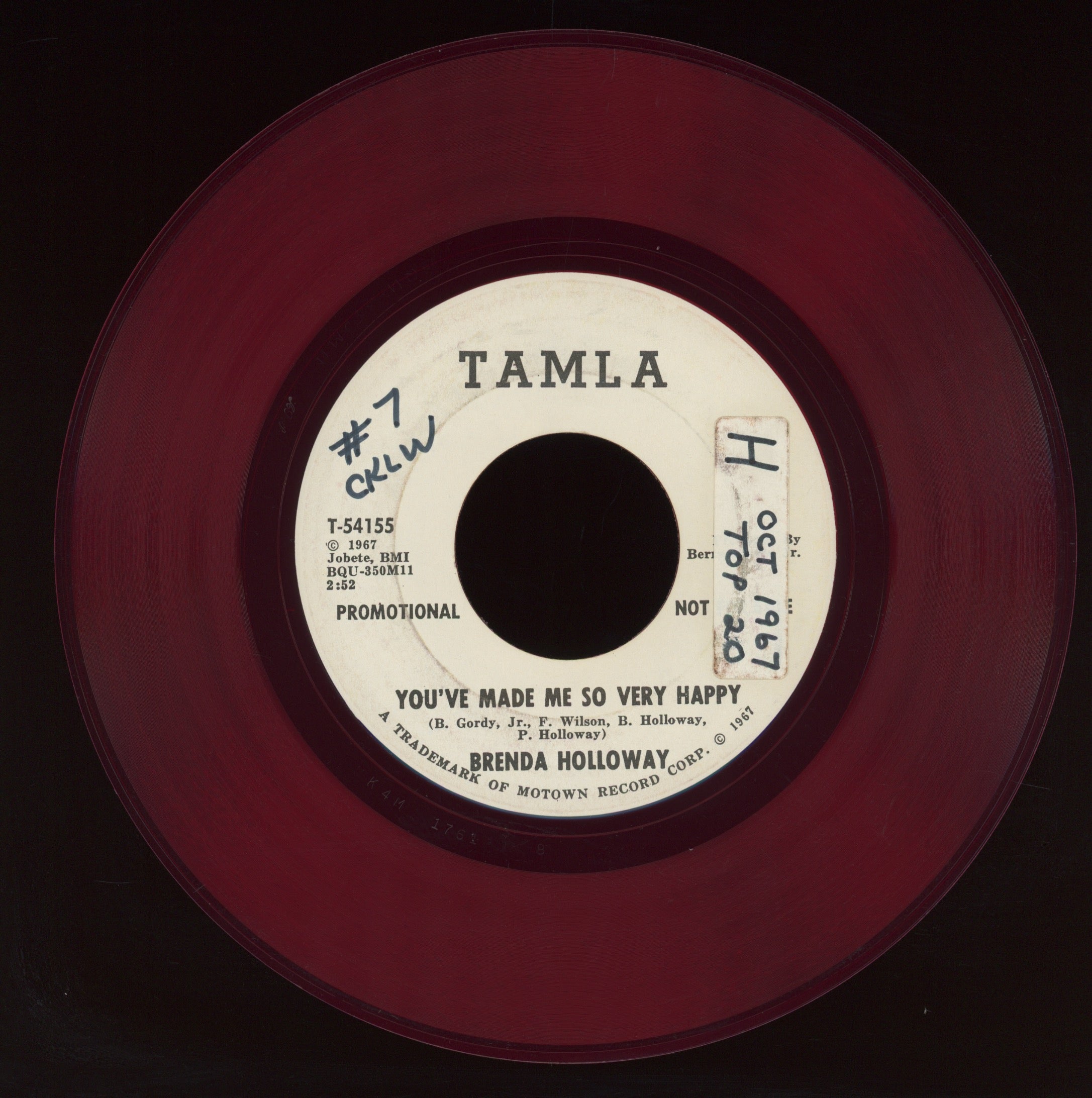 Brenda Holloway - You've Made Me So Very Happy on Tamla Red Vinyl Promo Northern Soul 45