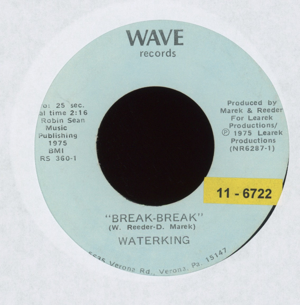 Waterking - October Night Psych Rock 45