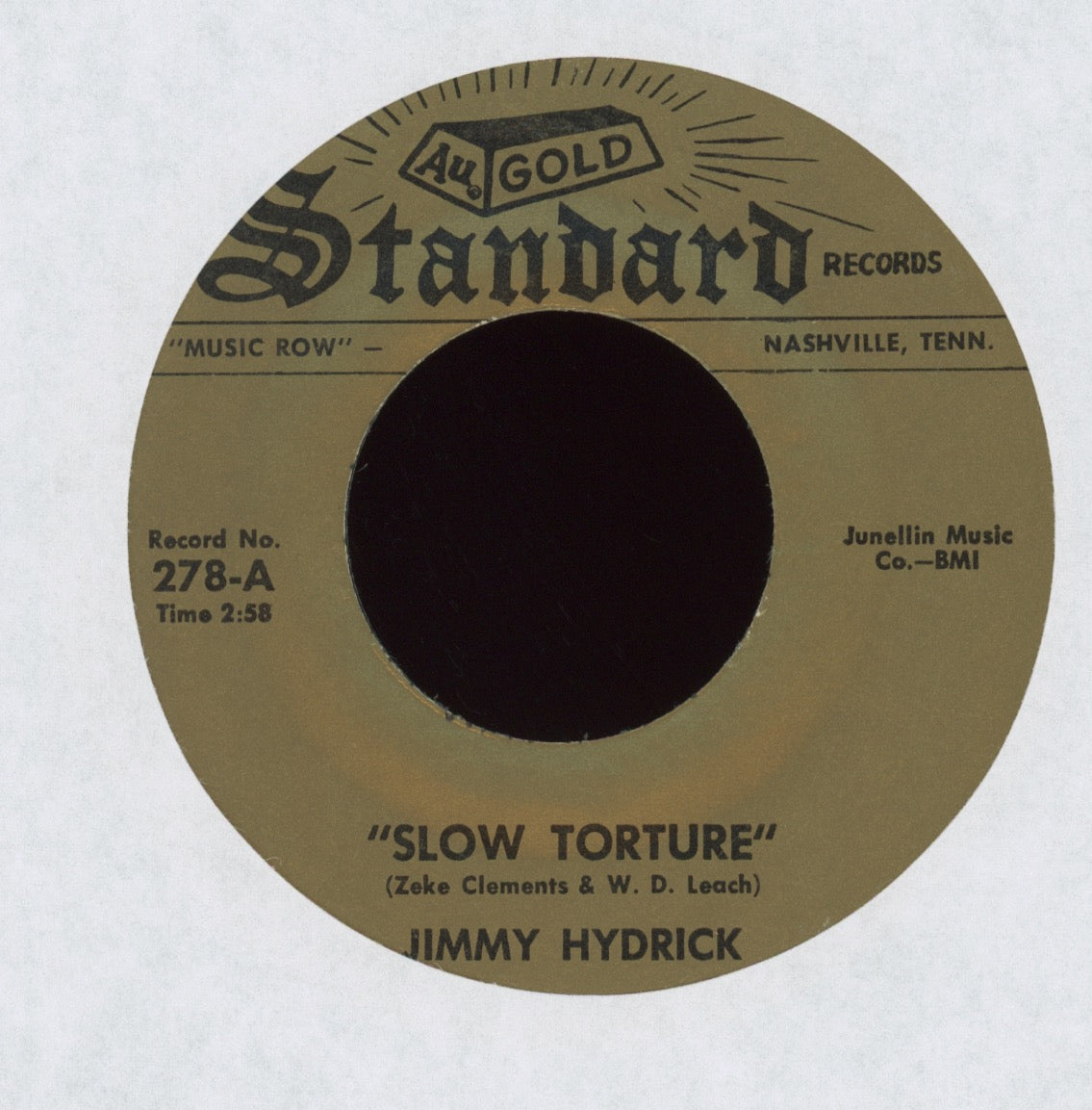 Jimmy Hydrick - Thirty-Six B on Gold Standard Country Bop 45
