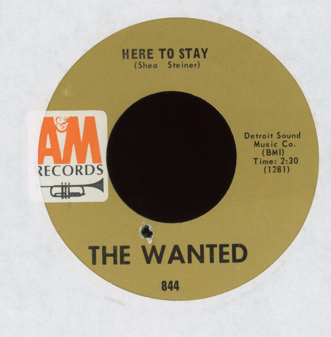The Wanted - In The Midnight Hour on A&M Garage 45